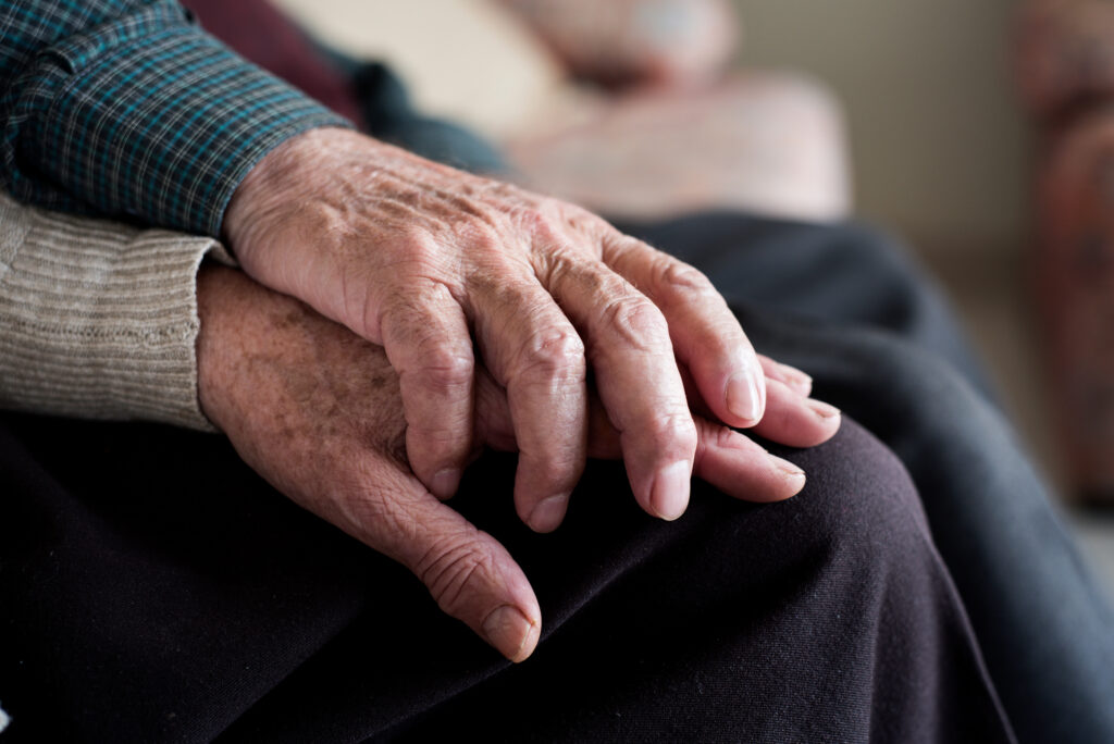 Elderly Holding Hands